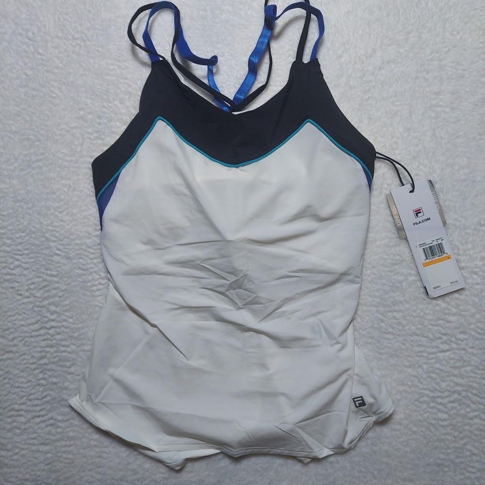 LITTLE STAIN Fila Celestial Point Cami Tank Women Size S UPF 50 Strappy Back
